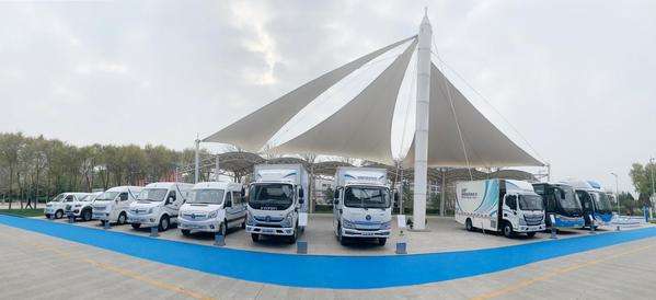 京东物流采购福田智蓝新能源车，首批54台投运